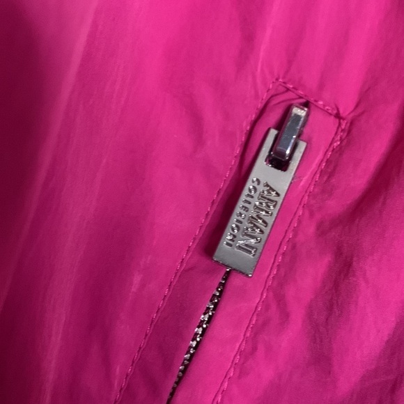 Vintage Armani Collezioni Pink Barbiecore plus size all weather jacket 16 - Picture 2 of 9